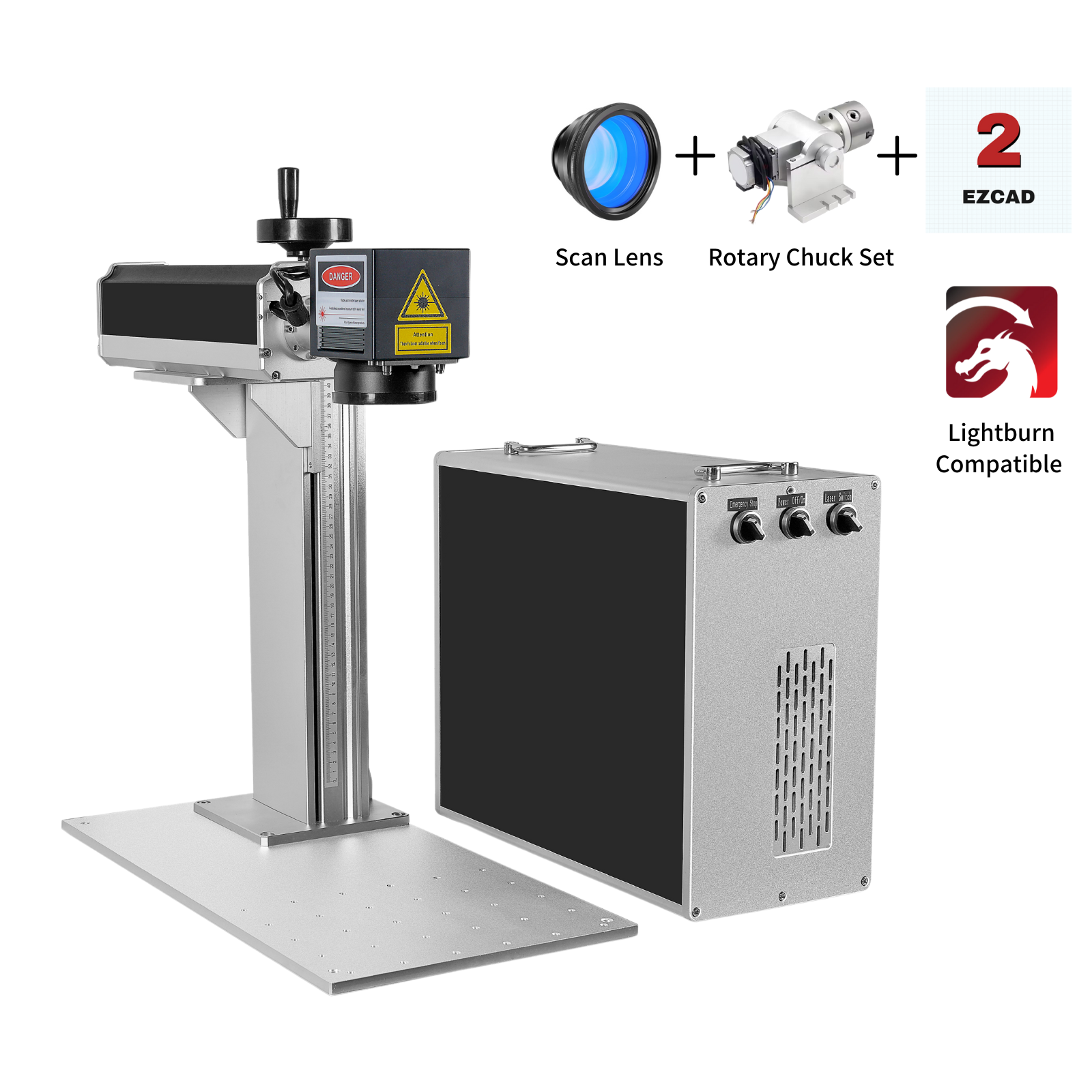 CO2 Laser Machine Rotary Attachment for 50W, 60W or Big laser